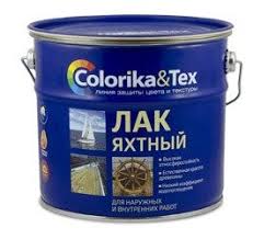 Лак яхтный глянцевый "COLORICA&Tex" 10л