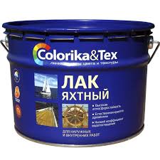 Лак яхтный п/матовый "COLORICA&Tex" 10л