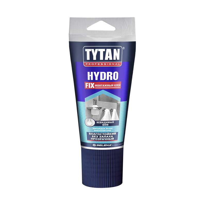 Монтажный клей Hydro Fix акрилатный прозрачный 150г Tytan Professional