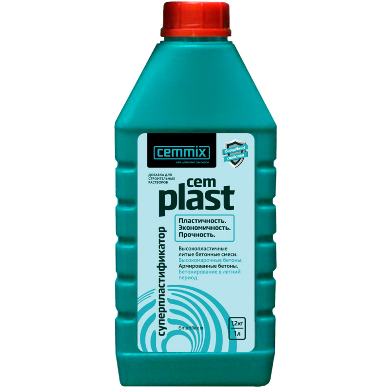 ПЛАСТИФИКАТОР "CEMPLAST" 1 Л (1/20/640) "CEMMIX"