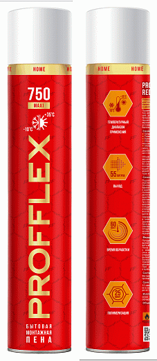 Пена монтажная "PROFFLEX" 750мл