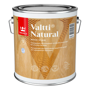 TIKKURILA VALTTI NATURAL УЛЬТРАСТОЙКАЯ ЛАЗУРЬ С ПРОЗРАЧНЫМ ПОКРЫТИЕМ 2,7 Л